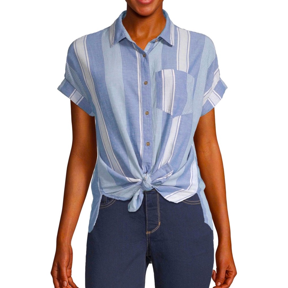 a.n.a Women’s short sleeve camp shirt